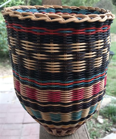 Cherokee Double Wall Basket | Basket weaving diy, Cherokee artists, Baskets on wall