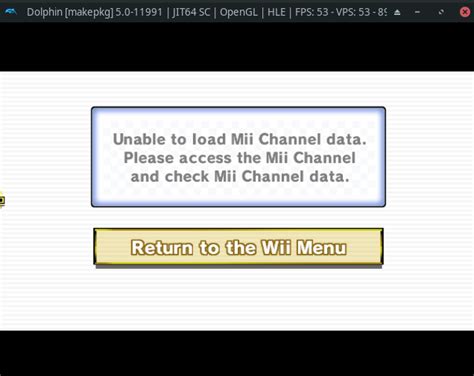 "Unable to load Mii Channel data" after Start Recording Input in Mario ...