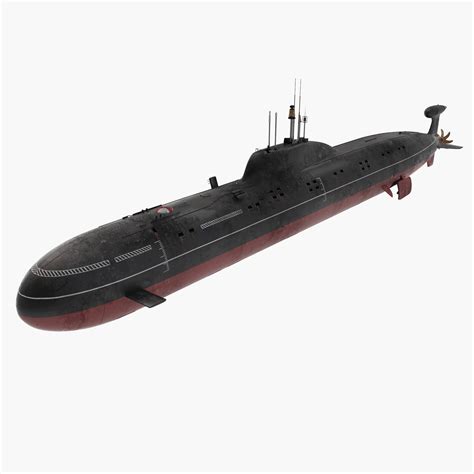 akula class submarine 3d model