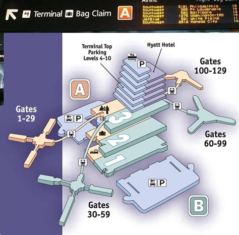 Terminals maps Orlando International Airport MCO