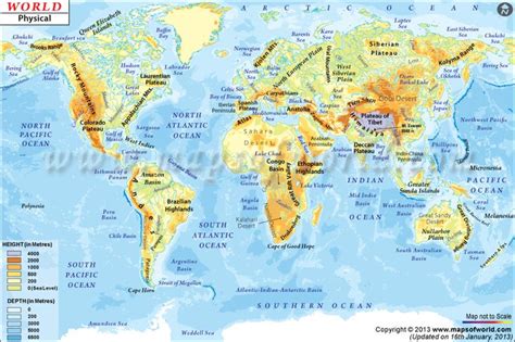 the world map with countries and their major cities in orange, yellow ...