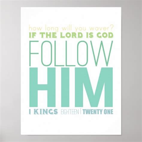 follow Him bible verse print | Zazzle