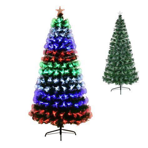 Giantex 4' Fiber Optic Tree LED Lights Pre-Lit Artificial Christmas Tree - Walmart.com - Walmart.com