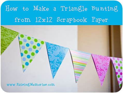 Crafty Delight: Create Your Own Paper Triangle Bunting!