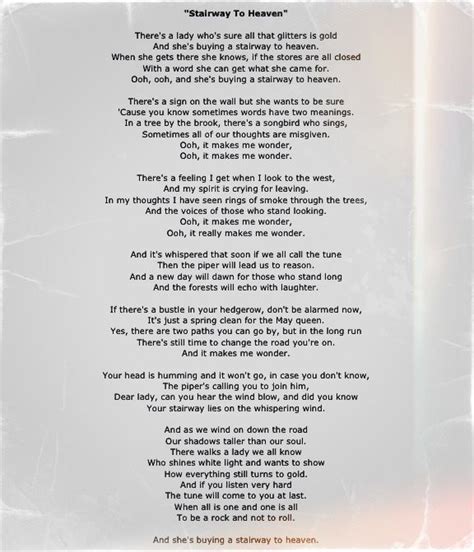 Stairway to heaven led zeplin lyrics - nibhtzombie