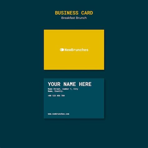 Breakfast Brunch Business Card Free PSD Template - Download Free PSD - HD Stock Images