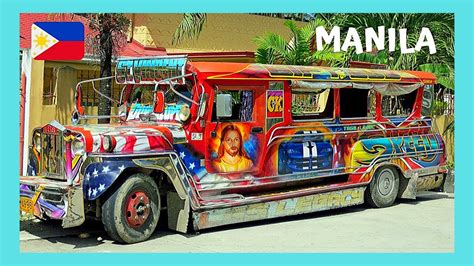 MANILA'S JEEPNEYS (Dyipni) for transportation (Philippines) - YouTube