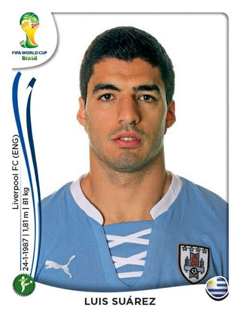 278 Luis Suárez - Uruguay - MUNDIAL BRASIL 2014 | Luis suarez, Tarjetas ...