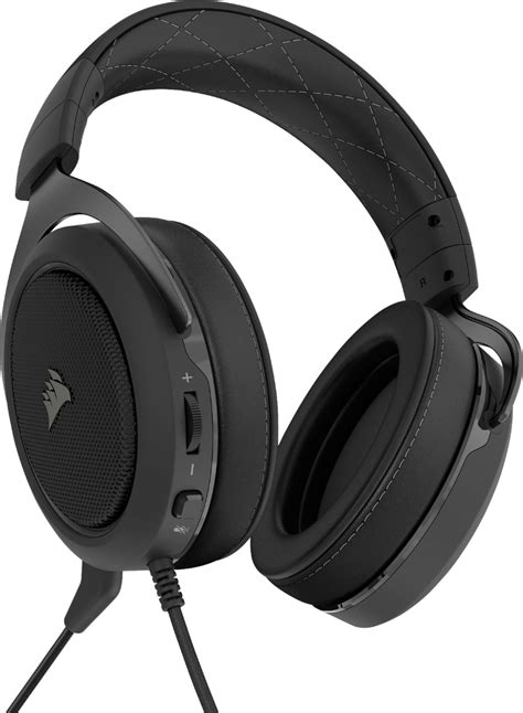 CORSAIR HS60 PRO SURROUND Wired Stereo Gaming Headset Carbon CA-9011213 ...