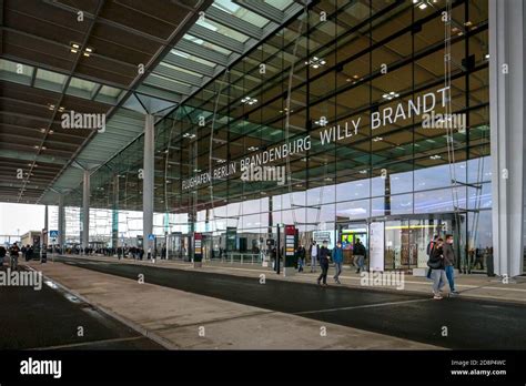 Exterior of Terminal 1 of newly opened Berlin Brandenburg International ...