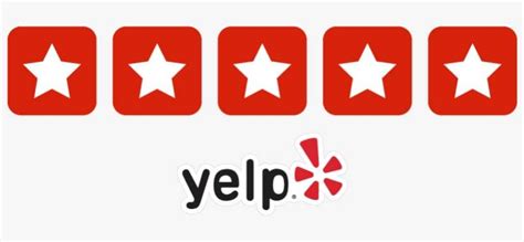 Yelp 5 Star Badge Clipart