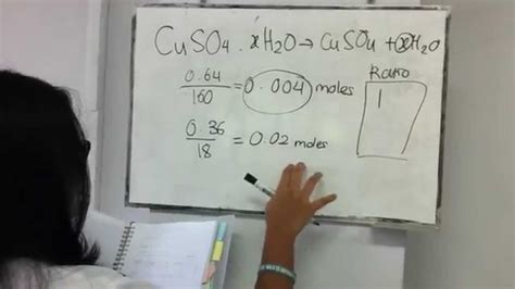 Determining The Molecular Formula of a Hydrated Copper Sulfate - YouTube