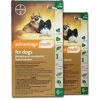 Advantage Multi for Dogs 3-9 lbs 12 Month