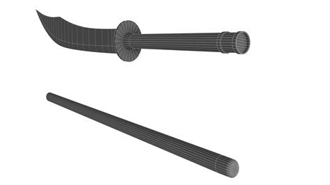 Naginata 3D Model - TurboSquid 1753261