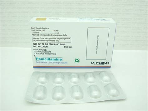 Penicillamine Capsules USP 250mg