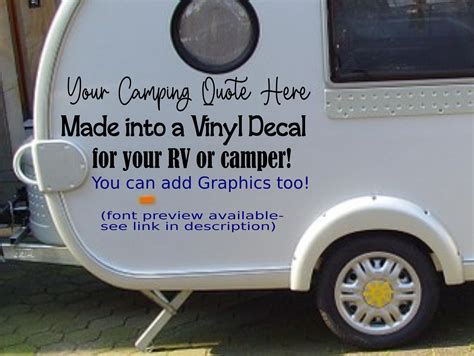 Custom Rv Decals Personalized Decal for Camper Custom Vinyl - Etsy