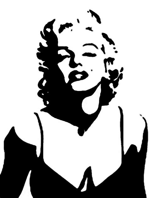 Marilyn Monroe Full Body Silhouette