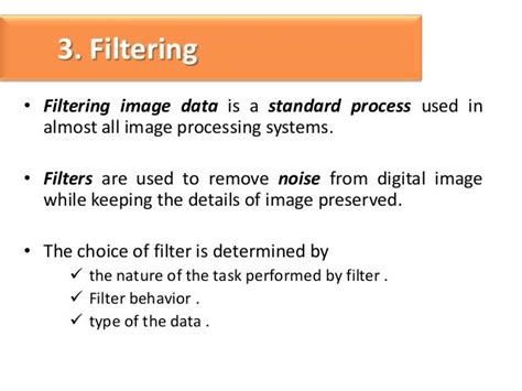 Noise filtering