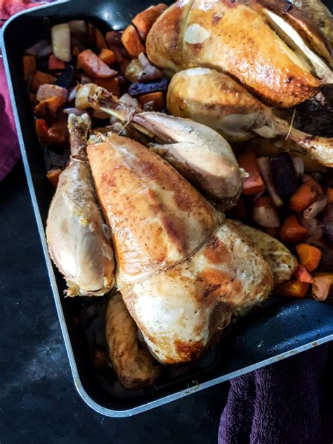 Roasted Capon with Chestnuts & Winter Vegetables - My Parisian Kitchen