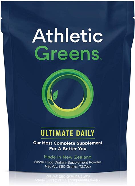 Athletic Greens Ultimate Daily, Whole Food Sourced All In One Greens Supplement, Superfood ...