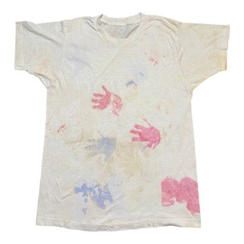 Vintage Vintage Tie Dye Handprint Graphic T-Shirt | Grailed