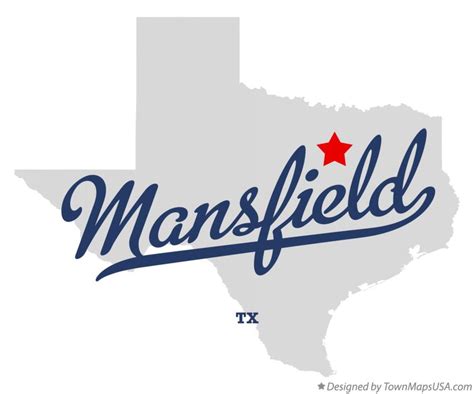 Map of Mansfield, TX, Texas