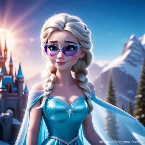 Elsa's Sunglasses in Frozen | Stable Diffusion Online