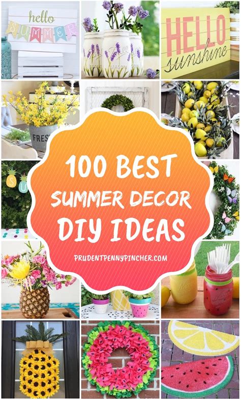 100 Best DIY Summer Decor Ideas - Prudent Penny Pincher