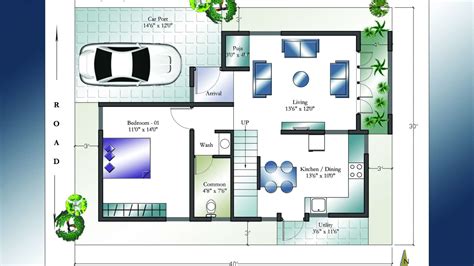 30 X 40 West Facing House Plans Everyone Will Like | Acha Homes