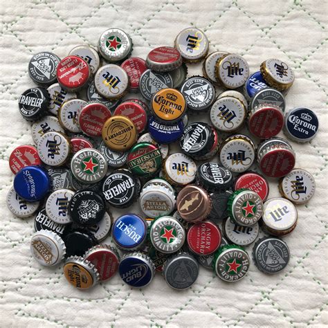 Bottle Caps, Used Bottle Caps, Rusty Metal, Assemblage Art, Bottle Caps for Craft Projects ...