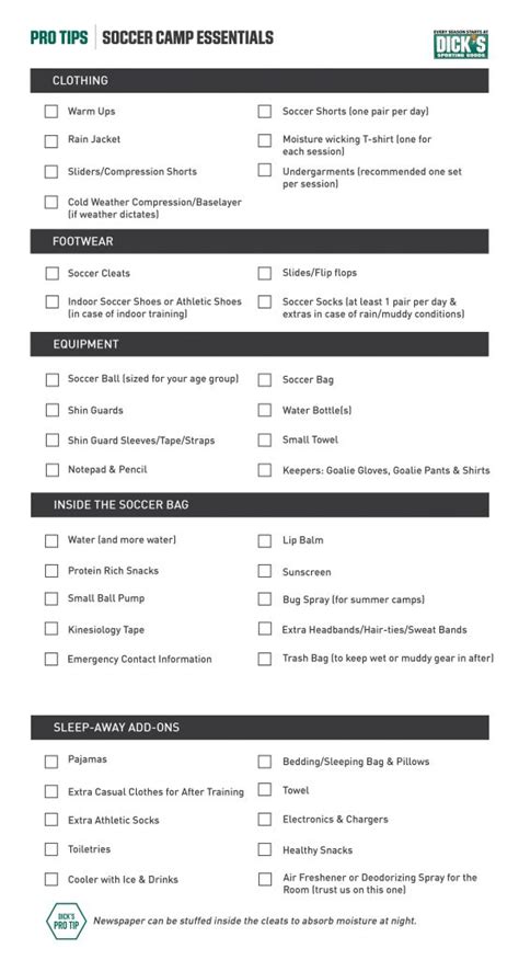 Soccer Camp Gear Checklist | PRO TIPS by DICK'S Sporting Goods