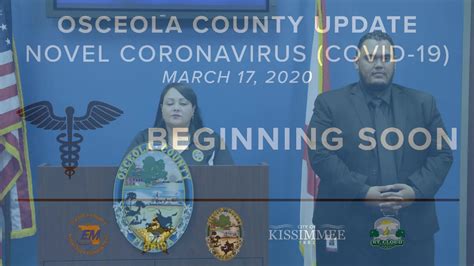 Osceola County Novel Coronavirus (Covid-19) Update – March 17, 2020 ...