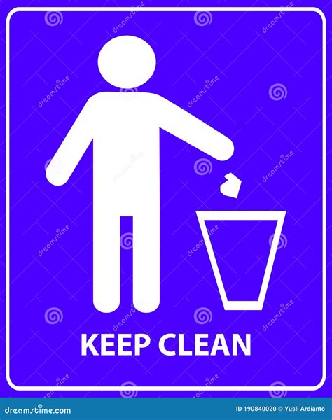 Clean Icon Logo Sticker Sign,keep Clean,symbol Vector Illustration ...