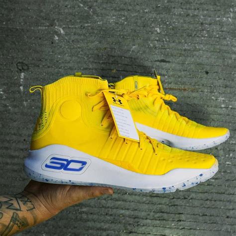 The Under Armour Curry 4 Surfaces in Bright Yellow | Complex