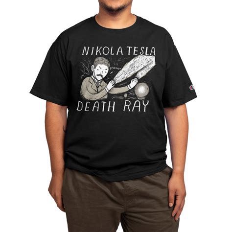 nikola tesla death ray | Men's T-Shirt Champion® | louisros's Artist Shop