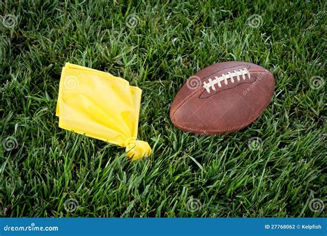 Football penalty flag stock photo. Image of marker, leather - 27768062