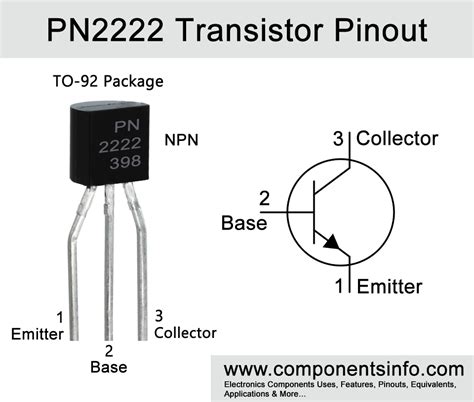 PN2222 Transistor Pinout, Equivalents, Feature, Applications and Other Info