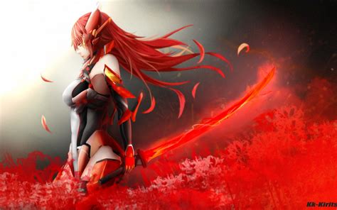 Red Anime Girl 4k Wallpapers - Wallpaper Cave