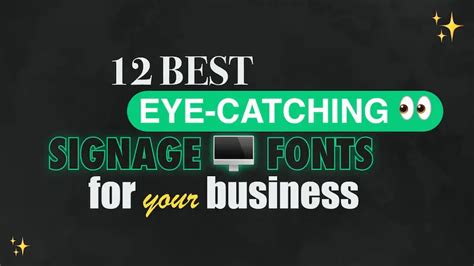 Look Blog: 12 Best eye-catching signage fonts for your business