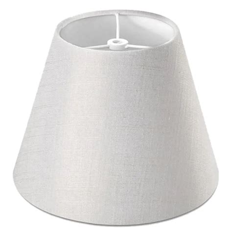 Lamp Shade Linen Fabric White Lamp Shade Small 5 Inch Top Diameter x 9 ...