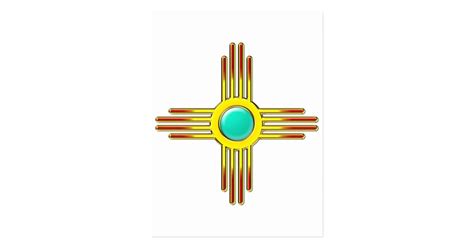 Zia sun - Zia Pueblo - strength symbol Postcard | Zazzle