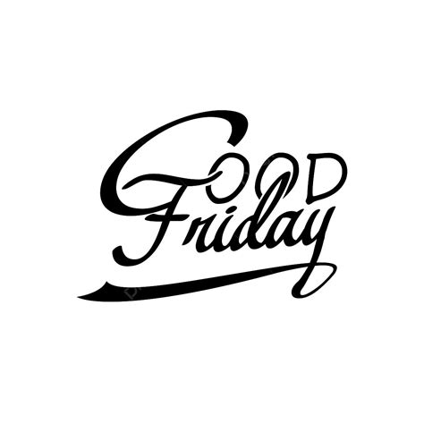 Good Friday, Friday Clipart, White, Red PNG and Vector with Transparent Background for Free Download