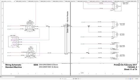 Bobcat Loader S650 Hydraulic & Electrical Schematic