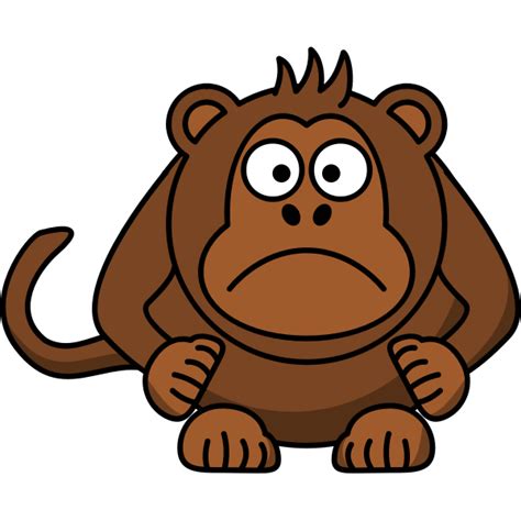 Angry cartoon monkey | Free SVG