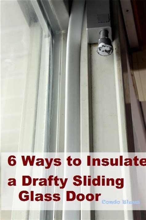 How To Insulate Patio Sliding Door