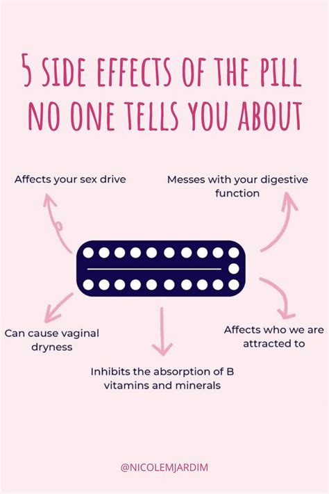 5 side effects of the pill no one tells you about – Artofit