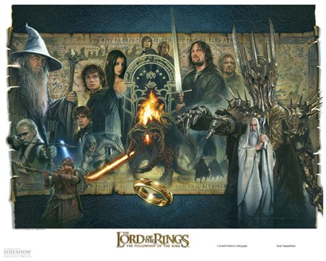 Lord of the Rings Lithograph Fine Art Print - GeekAlerts