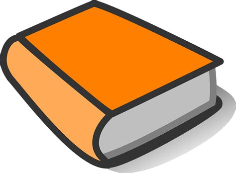 Book Orange Thick · Free vector graphic on Pixabay