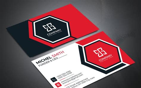 Unique Modern Professional Business Card Design Template