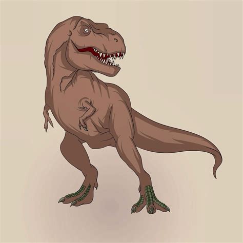 T rex illustration. | Dinosaur illustration, T-rex art, T-rex drawing